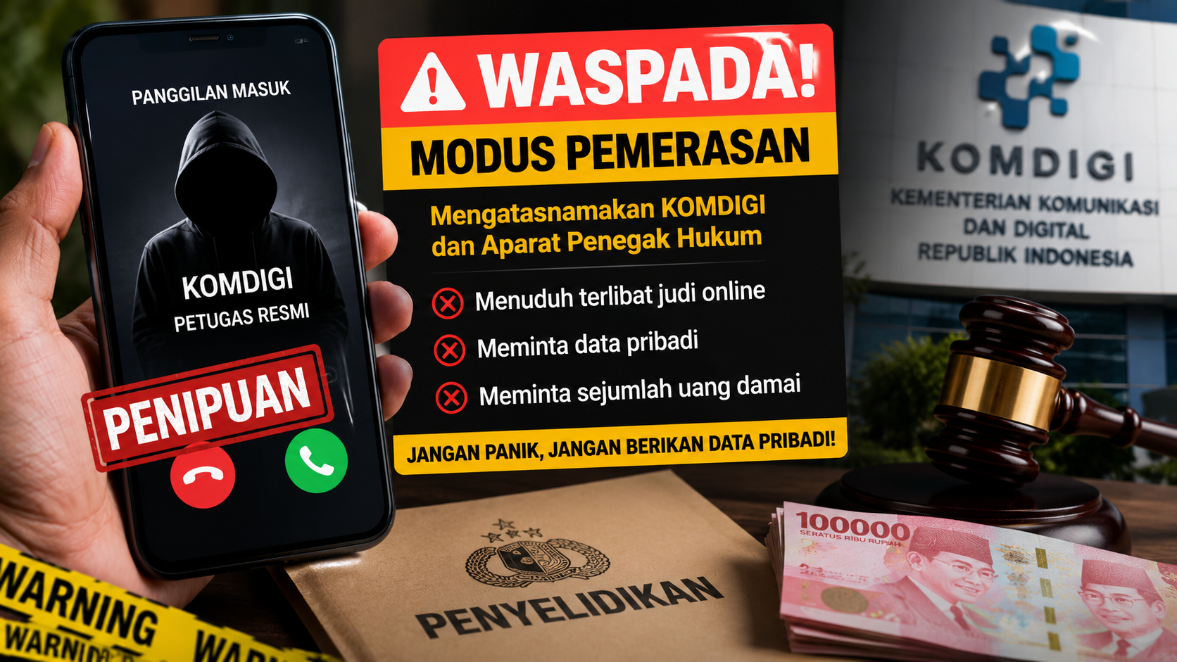 Penipu Mengaku Pegawai Komdigi, Korban Diminta Bayar Uang Damai