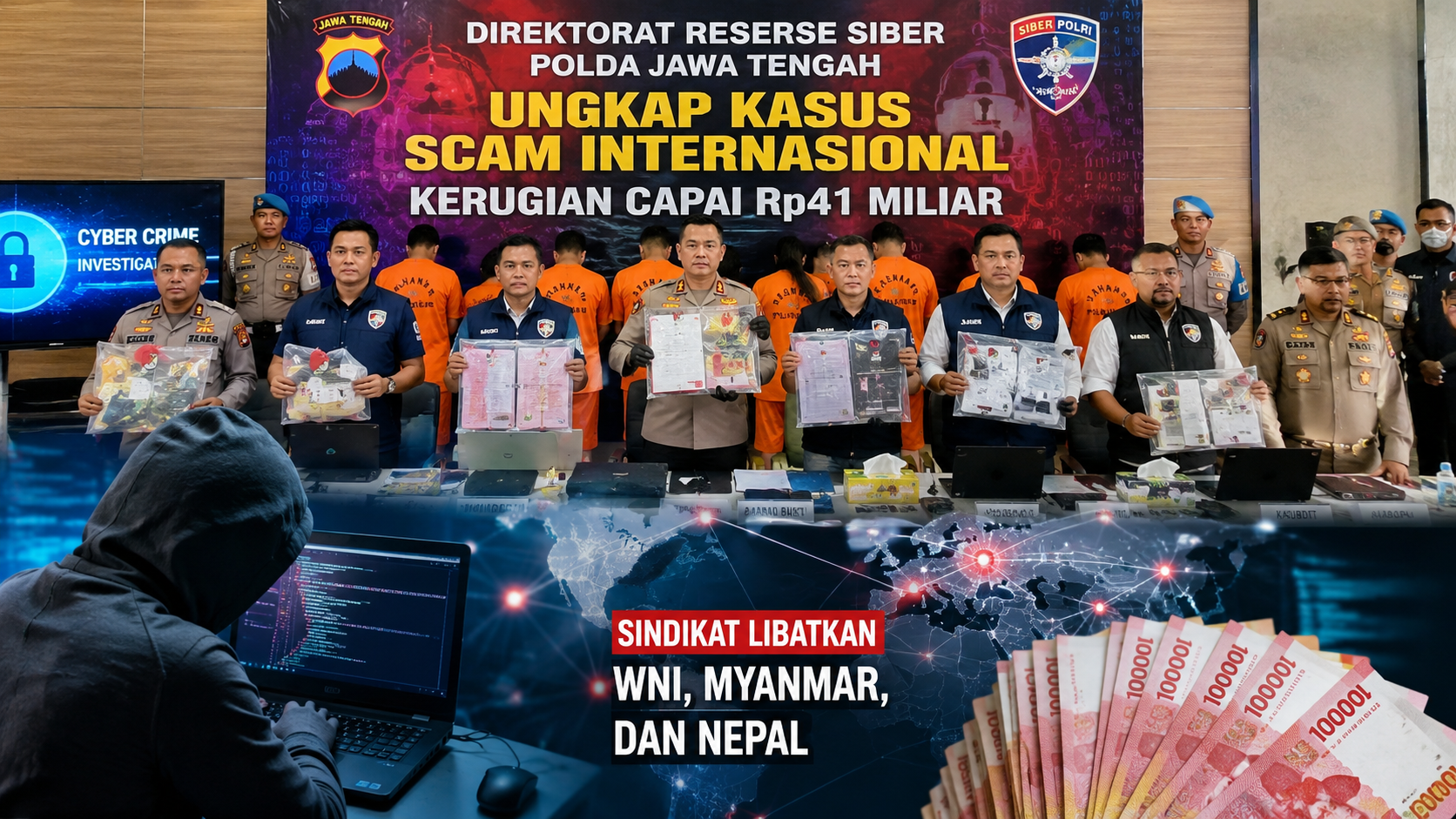 Modus Scam Lintas Negara Terbongkar, Libatkan WNI, Myanmar, dan Nepal