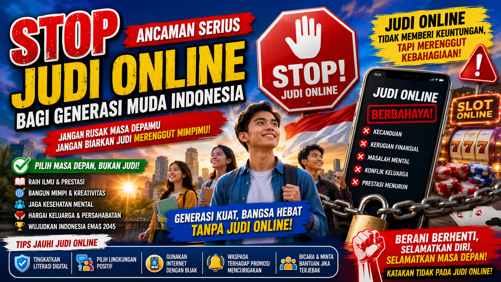 Judi Online Menghancurkan Masa Depan Anak Bangsa, Saatnya Katakan Stop!