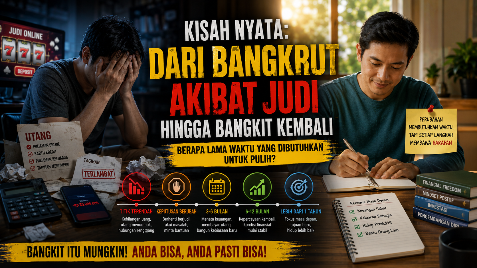 Pulih dari bangkrut akibat judi