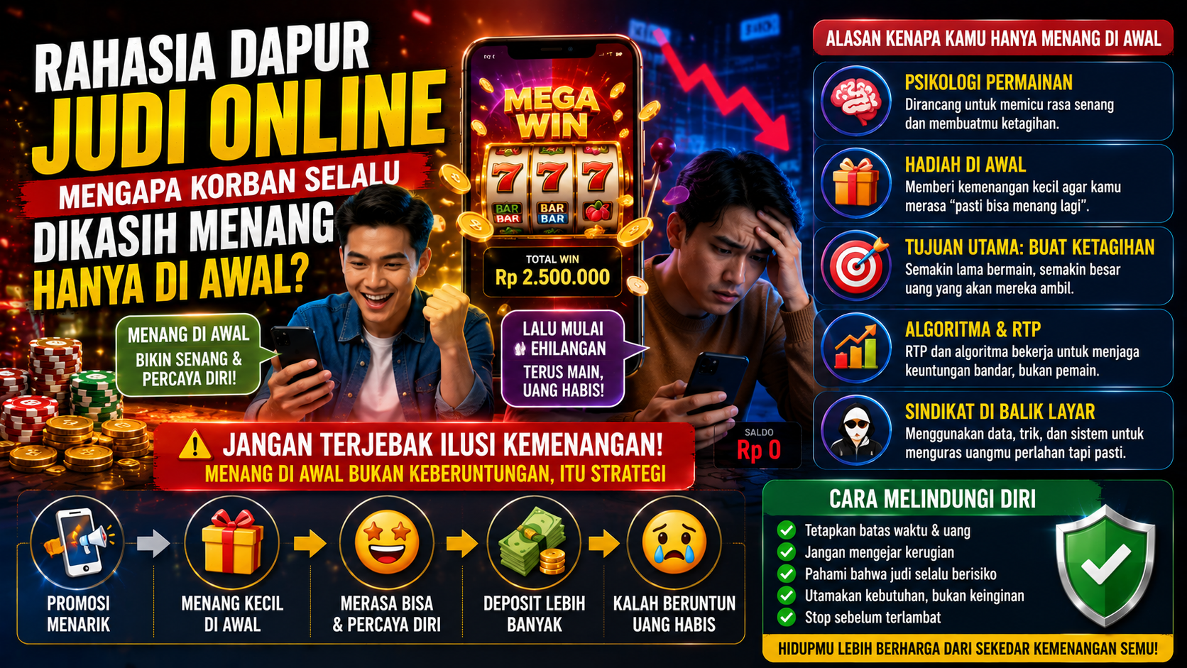 Benarkah Pemain Sering Menang di Awal? Mengenal Psikologi di Balik Judi Online