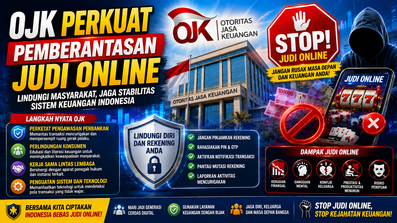 Perang Melawan Judi Online! OJK Tingkatkan Pengawasan Sistem Keuangan Nasional