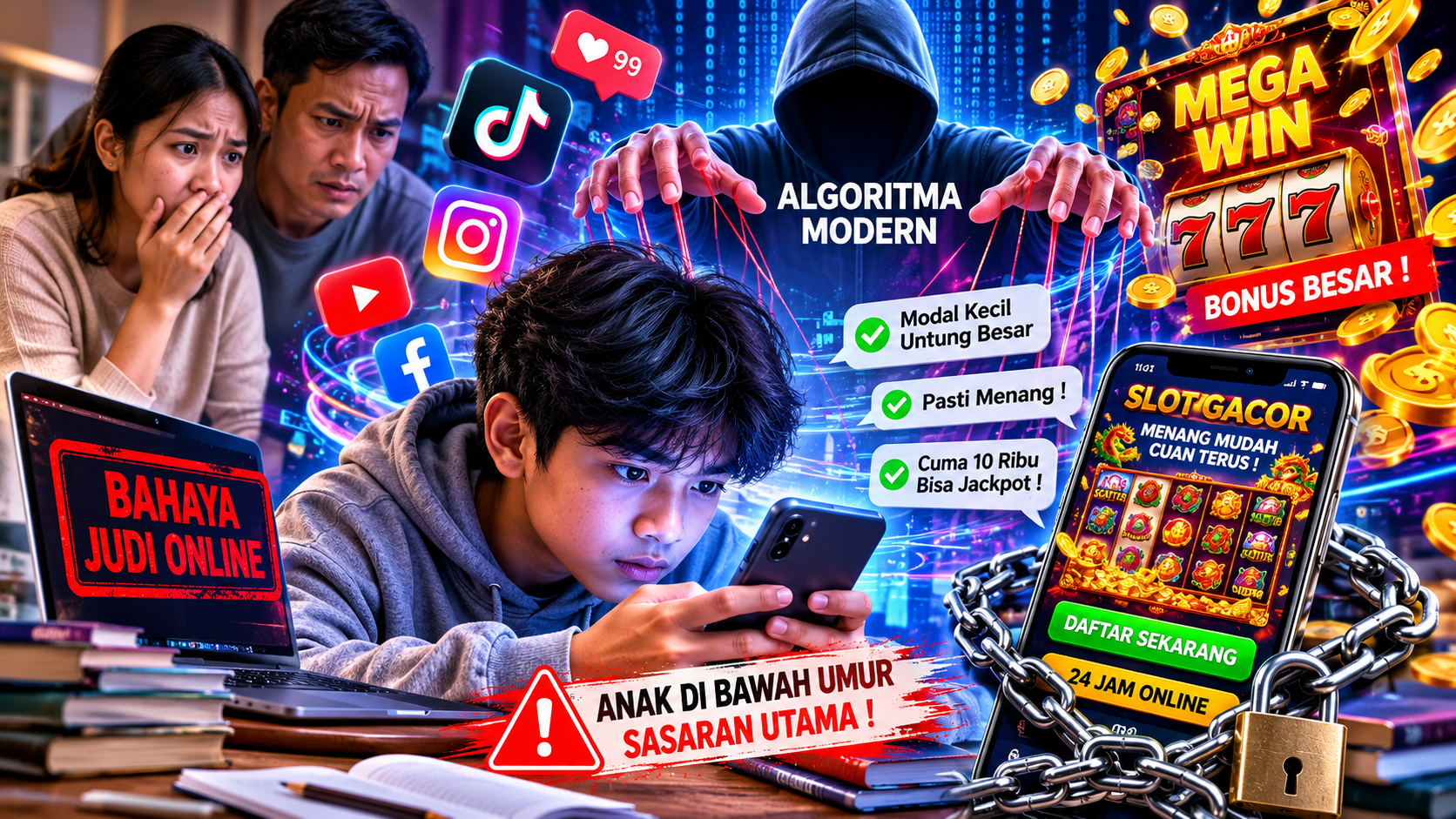 Menjebak Jutaan Anak di Bawah Umur untuk Main Judol