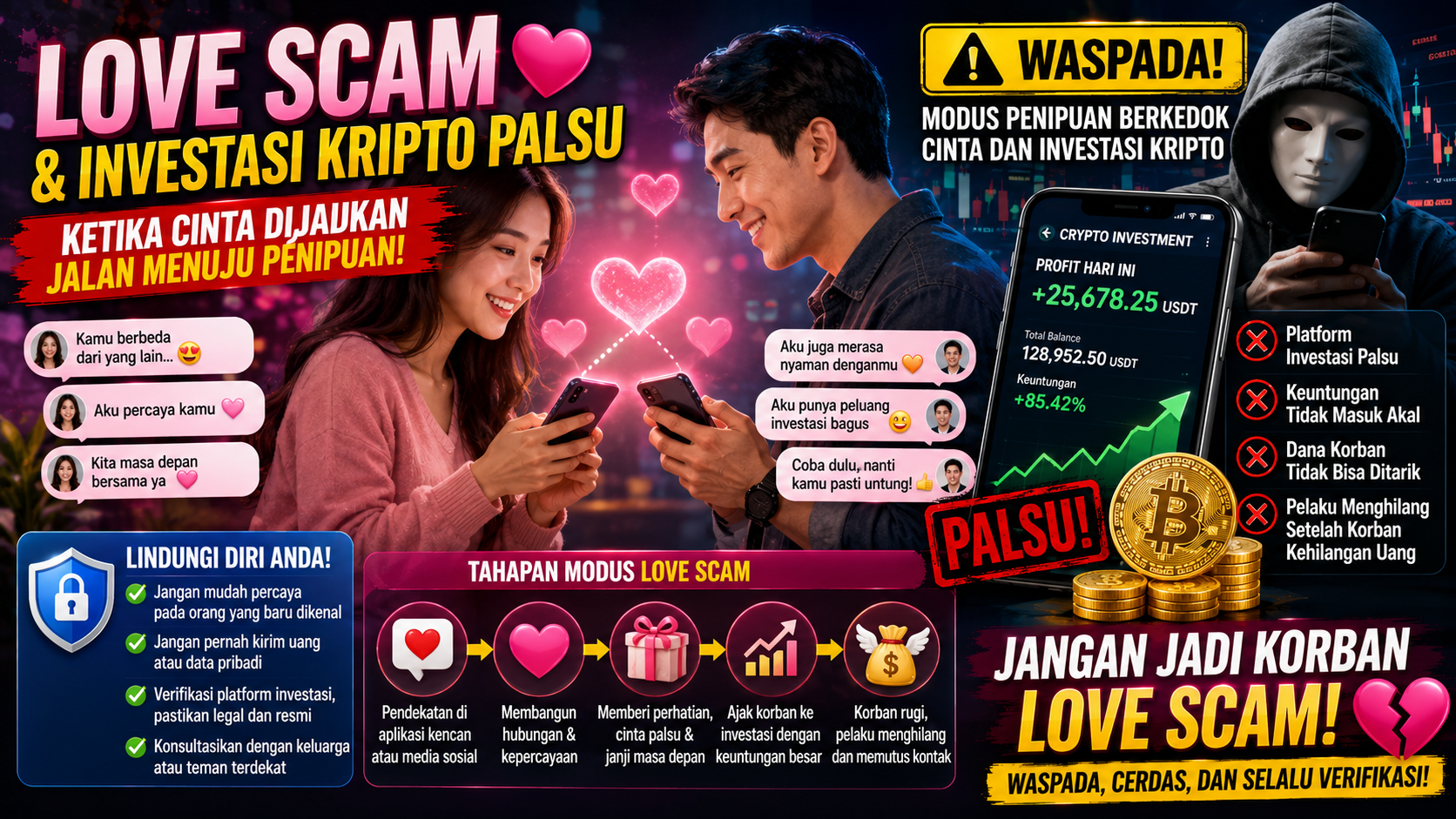 Terungkap! Cara Penipu Memanfaatkan Hubungan Asmara untuk Menjebak Korban Investasi Bodong