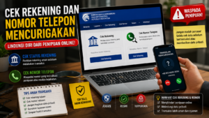 Situs resmi pemerintah untuk cek status rekening dan nomor telepon mencurigakan