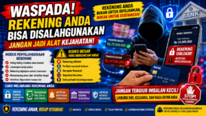 Awas Jadi Korban! Sindikat Memanfaatkan Rekening Warga untuk Menyamarkan Aliran Dana Ilegal