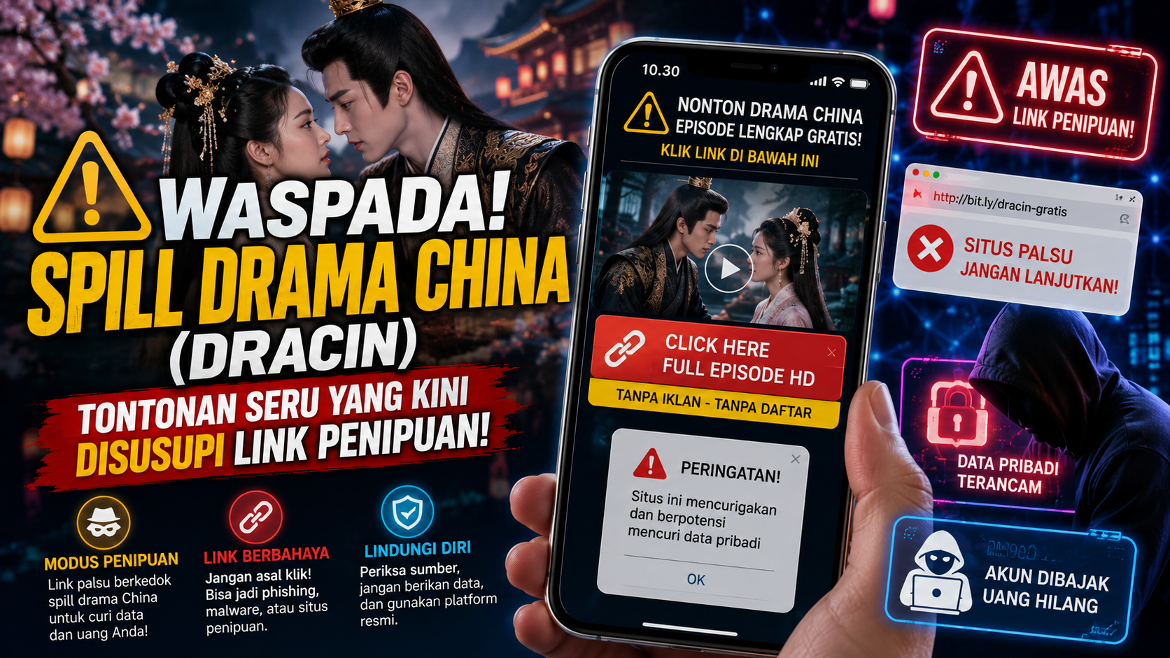 Jangan Asal Klik! Modus Link Penipuan Berkedok Spill Drama China yang Sedang Viral