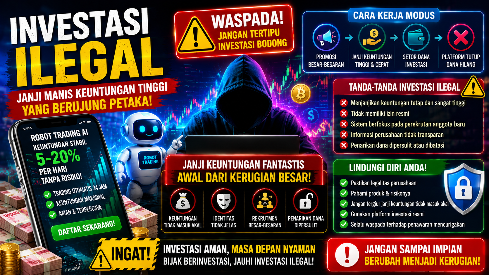 Jangan Tergiur Keuntungan Instan! Kenali Modus Investasi Ilegal Sebelum Terlambat