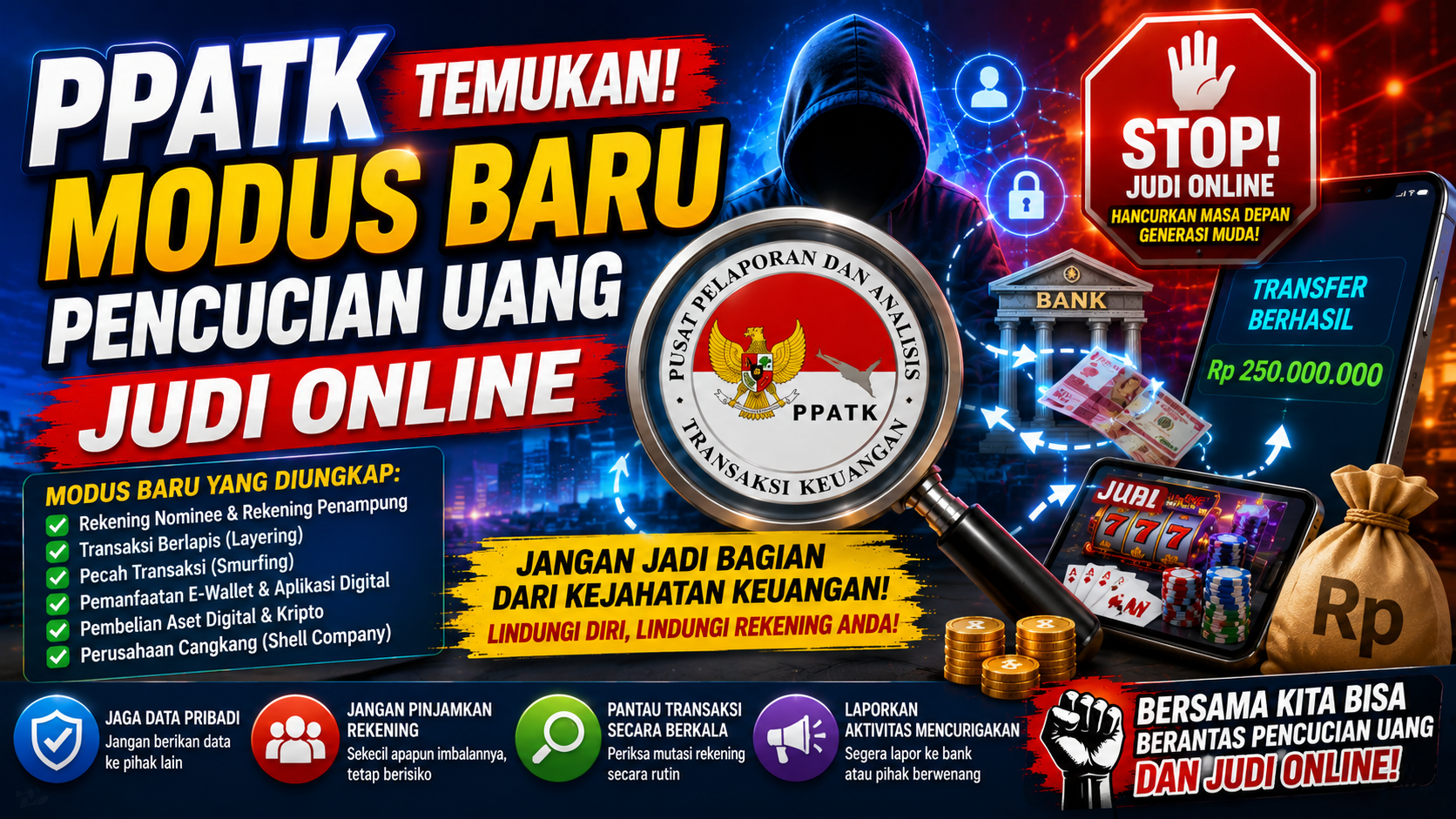 PPATK Perketat Pengawasan, Modus Baru Pencucian Uang Judi Online Jadi Sorotan