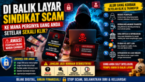 Waspada! Begini Cara Sindikat Scam Memindahkan Dana Korban dalam Hitungan Menit