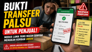 Bukti Transfer Palsu untuk Penjual: Sekali Lengah, Barang Melayang Tanpa Bayaran