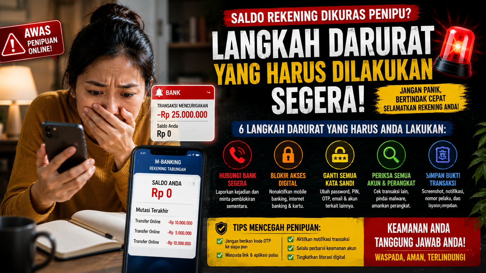 Saldo Rekening Hilang Akibat Penipuan? Panduan Lengkap Menangani Situasi Darurat